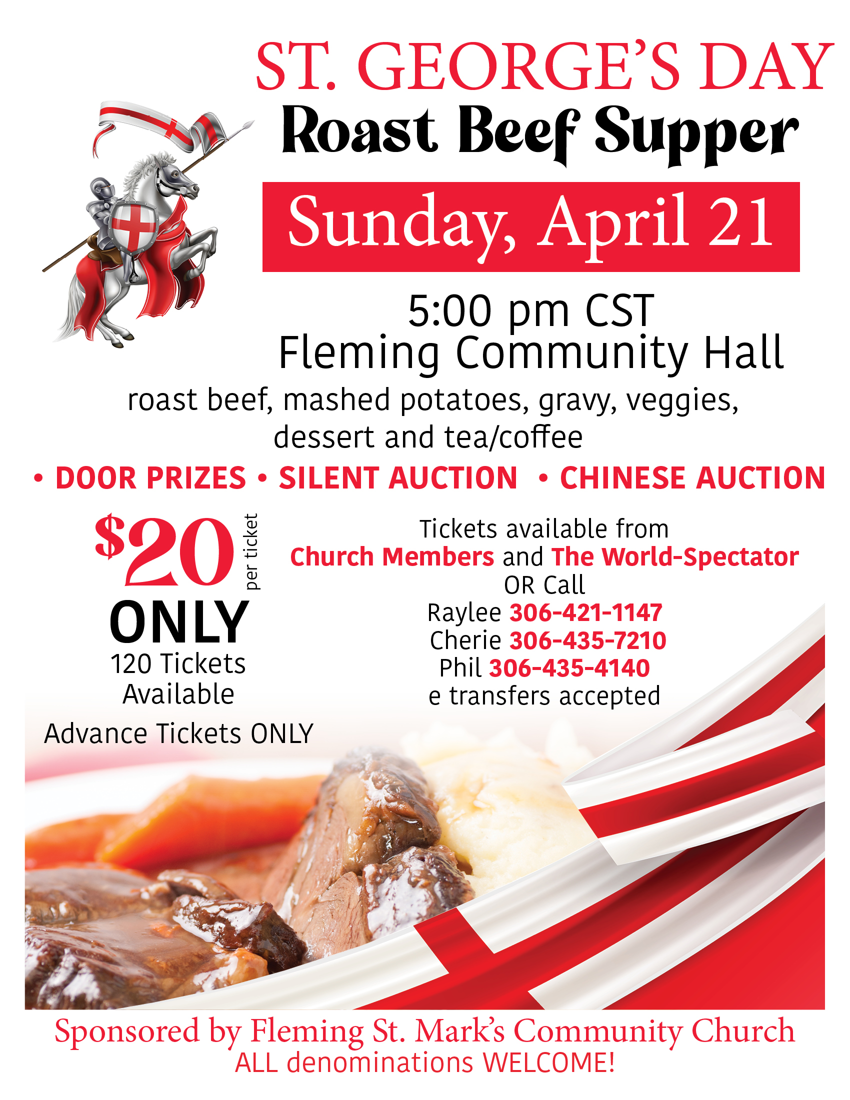St. George's Day Roast Beef Supper